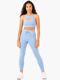 Replay High Waisted Leggings - Sky Blue -Ryderwear replay high waisted leggings sky blue clothing ryderwear 951967 1080x