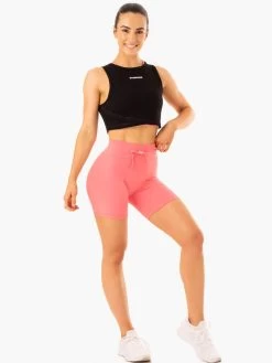 Replay High Waisted Shorts - Coral -Ryderwear replay high waisted shorts coral clothing ryderwear 128856 1080x