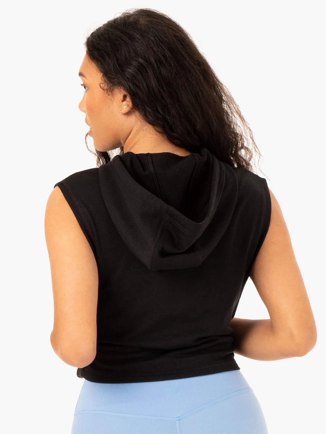 Replay Sleeveless Hoodie - Black 2 Replay Sleeveless Hoodie - Black - Image 2