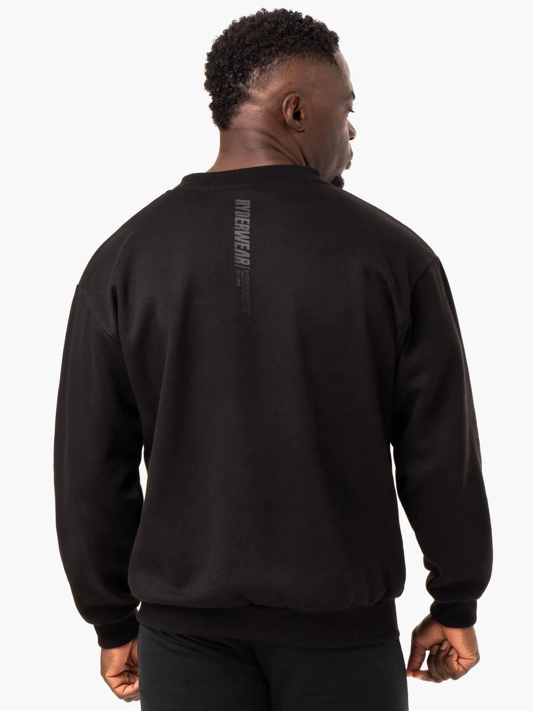 Reset Fleece Crew Neck - Black 2 Reset Fleece Crew Neck - Black - Image 2