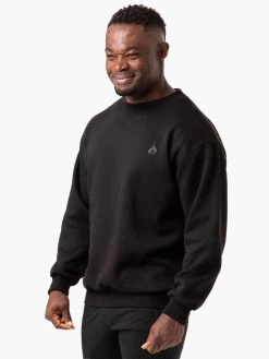 Reset Fleece Crew Neck - Black 7 Reset Fleece Crew Neck - Black -Ryderwear reset fleece crew neck black clothing ryderwear 647400 1080x
