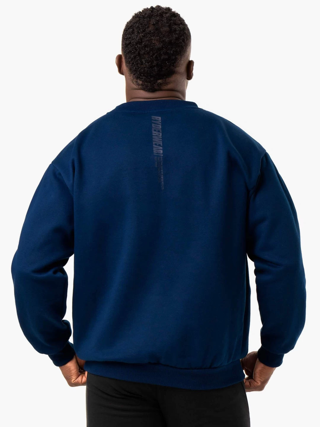 Reset Fleece Crew Neck - Blue 2 Reset Fleece Crew Neck - Blue - Image 2