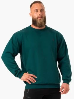Reset Fleece Crew Neck - Emerald 7 Reset Fleece Crew Neck - Emerald -Ryderwear reset fleece crew neck emerald clothing ryderwear 420459 1080x