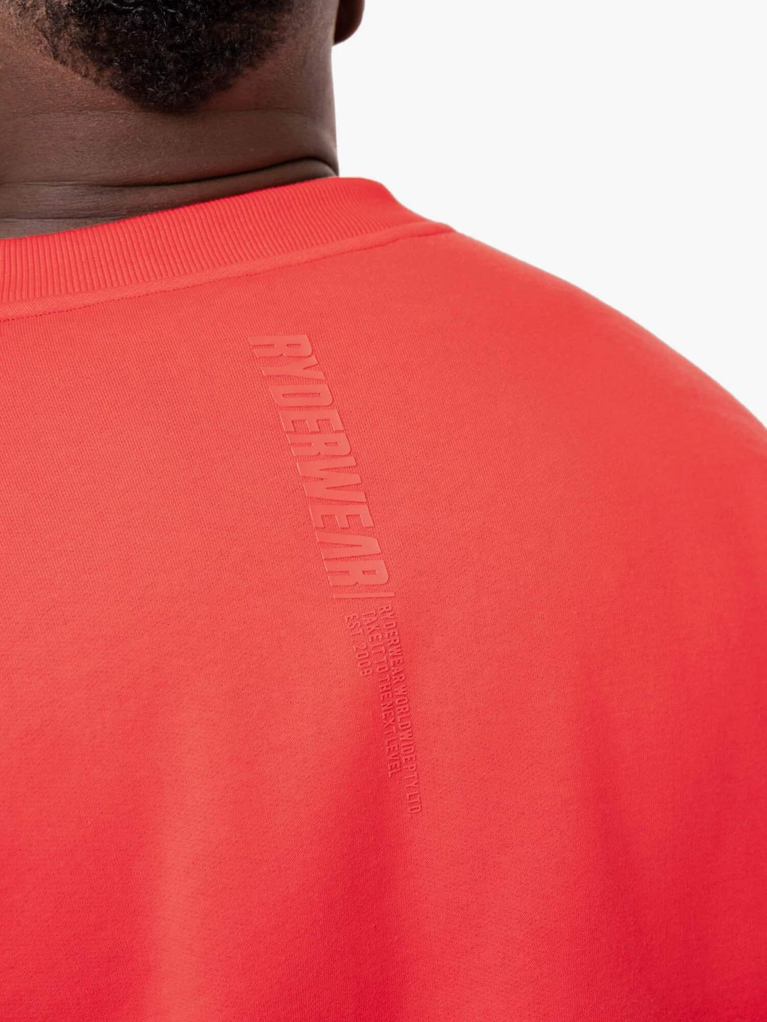 Reset Fleece Crew Neck - Red 4 Reset Fleece Crew Neck - Red - Image 4