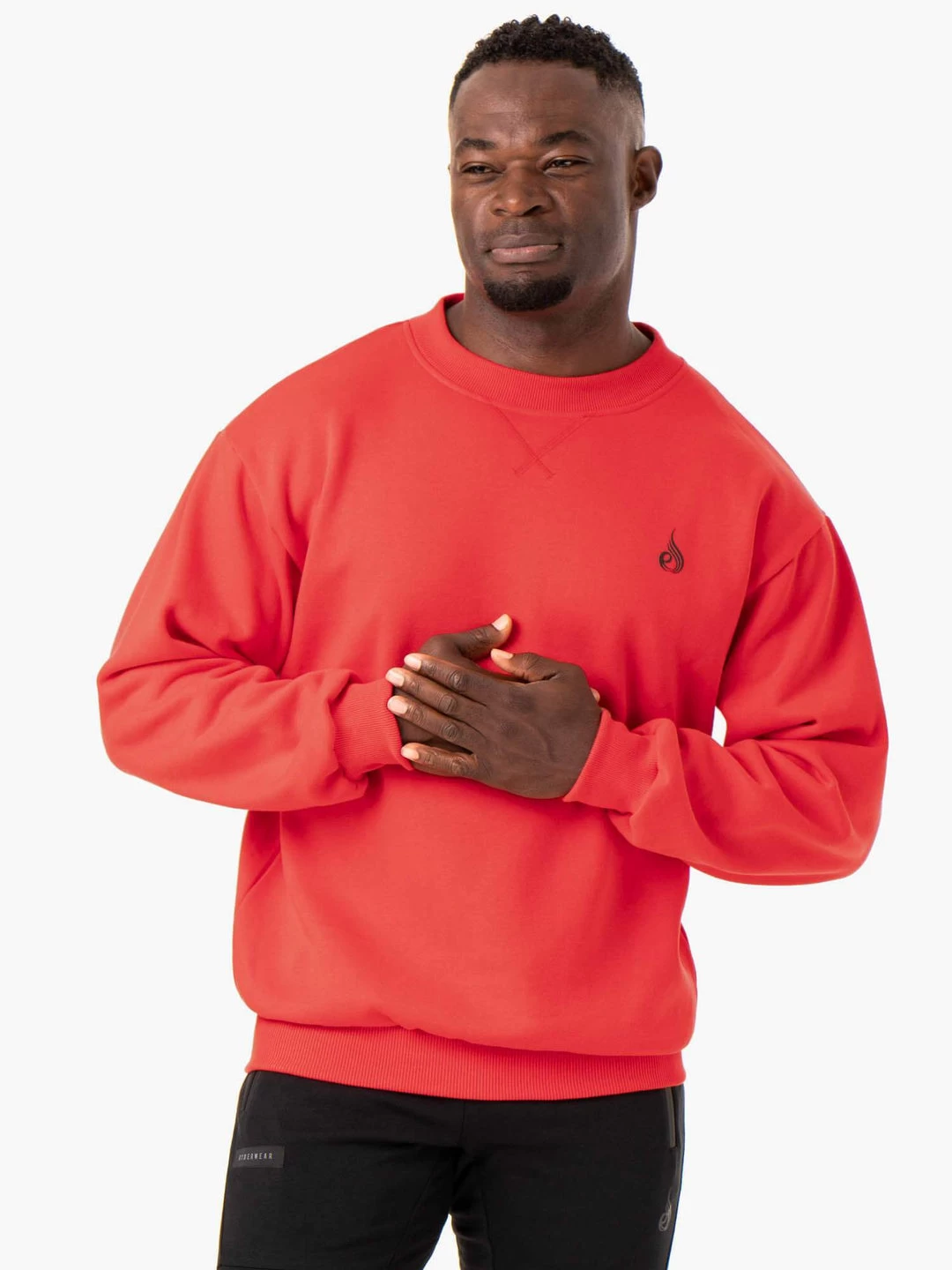 Reset Fleece Crew Neck - Red 1 Reset Fleece Crew Neck - Red