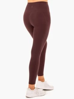 Reset High Waisted Pocket Leggings - Chocolate -Ryderwear reset high waisted pocket leggings chocolate clothing ryderwear 414096 1080x