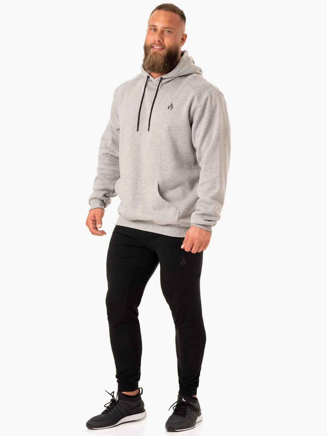 Reset Pullover Hoodie - Grey Marl 5 Reset Pullover Hoodie - Grey Marl - Image 5