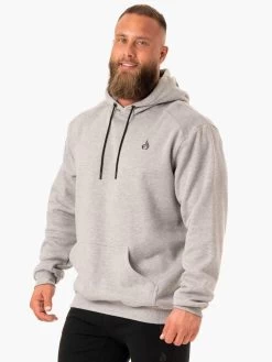 Reset Pullover Hoodie - Grey Marl