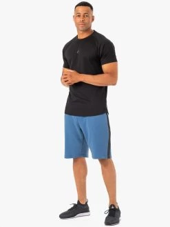 Restore Fleece Track Short - Blue -Ryderwear restore fleece track short blue clothing ryderwear 777170 1080x
