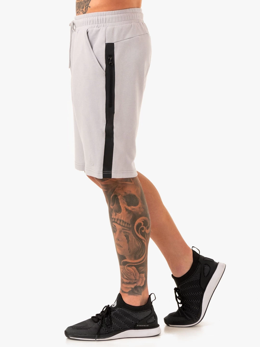 Restore Fleece Track Short - Snow Grey 3 Restore Fleece Track Short - Snow Grey - Image 3