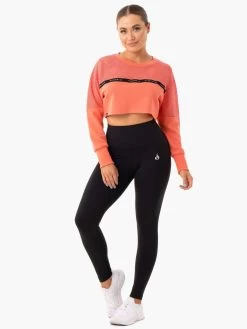 Revive Mesh Sweater - Peach -Ryderwear revive mesh sweater peach clothing ryderwear 375253 1080x