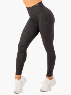 Rib Seamless Leggings - Black Marl 6 Rib Seamless Leggings - Black Marl -Ryderwear rib seamless leggings black marl clothing ryderwear 288621 1080x