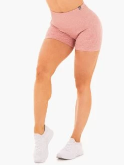 Rib Seamless Shorts - Blush Marl