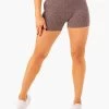 Rib Seamless Shorts - Chocolate Marl