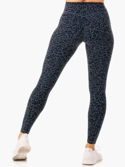 Rotation High Waisted Scrunch Leggings - Navy Leopard -Ryderwear rotation high waisted scrunch leggings navy leopard clothing ryderwear 650981 1080x