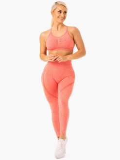 Sculpt Seamless Sports Bra - Peach Marl -Ryderwear sculpt seamless sports bra peach marl clothing ryderwear 146538 1080x