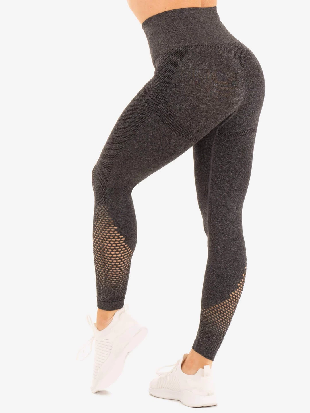 Seamless Staples Leggings - Charcoal Marl 3 Seamless Staples Leggings - Charcoal Marl - Image 3