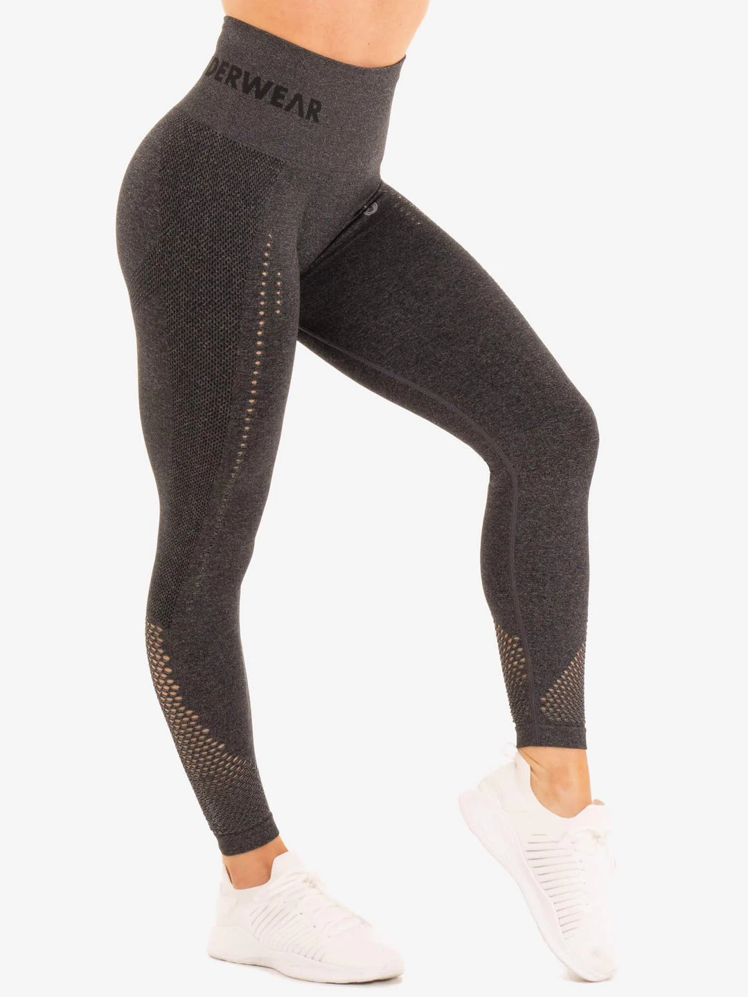 Seamless Staples Leggings - Charcoal Marl 4 Seamless Staples Leggings - Charcoal Marl - Image 4
