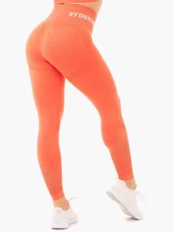 Seamless Staples Leggings - Orange Marl