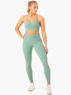 Serene Cross Over Scrunch Leggings - Green 9 Serene Cross Over Scrunch Leggings - Green -Ryderwear serene cross over scrunch leggings green clothing ryderwear 145452 1080x