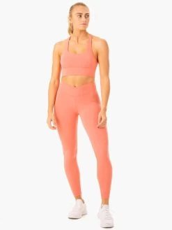 Serene Cross Over Scrunch Leggings - Rose Pink -Ryderwear serene cross over scrunch leggings rose pink clothing ryderwear 892385 1080x