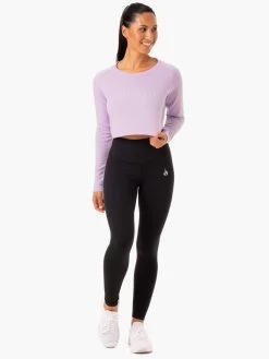 Staples Cropped Sweater - Lilac -Ryderwear staples cropped sweater lilac clothing ryderwear 694897 1080x