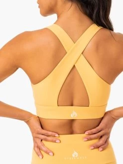 Staples Cross Over Sports Bra - Mango -Ryderwear staples cross over sports bra mango clothing ryderwear 645071 1080x