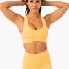 Staples Cross Over Sports Bra - Mango