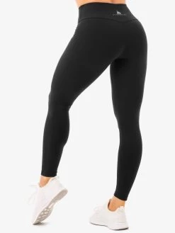 Staples High Waisted Leggings - Black -Ryderwear staples high waisted leggings black clothing ryderwear 354634 1080x