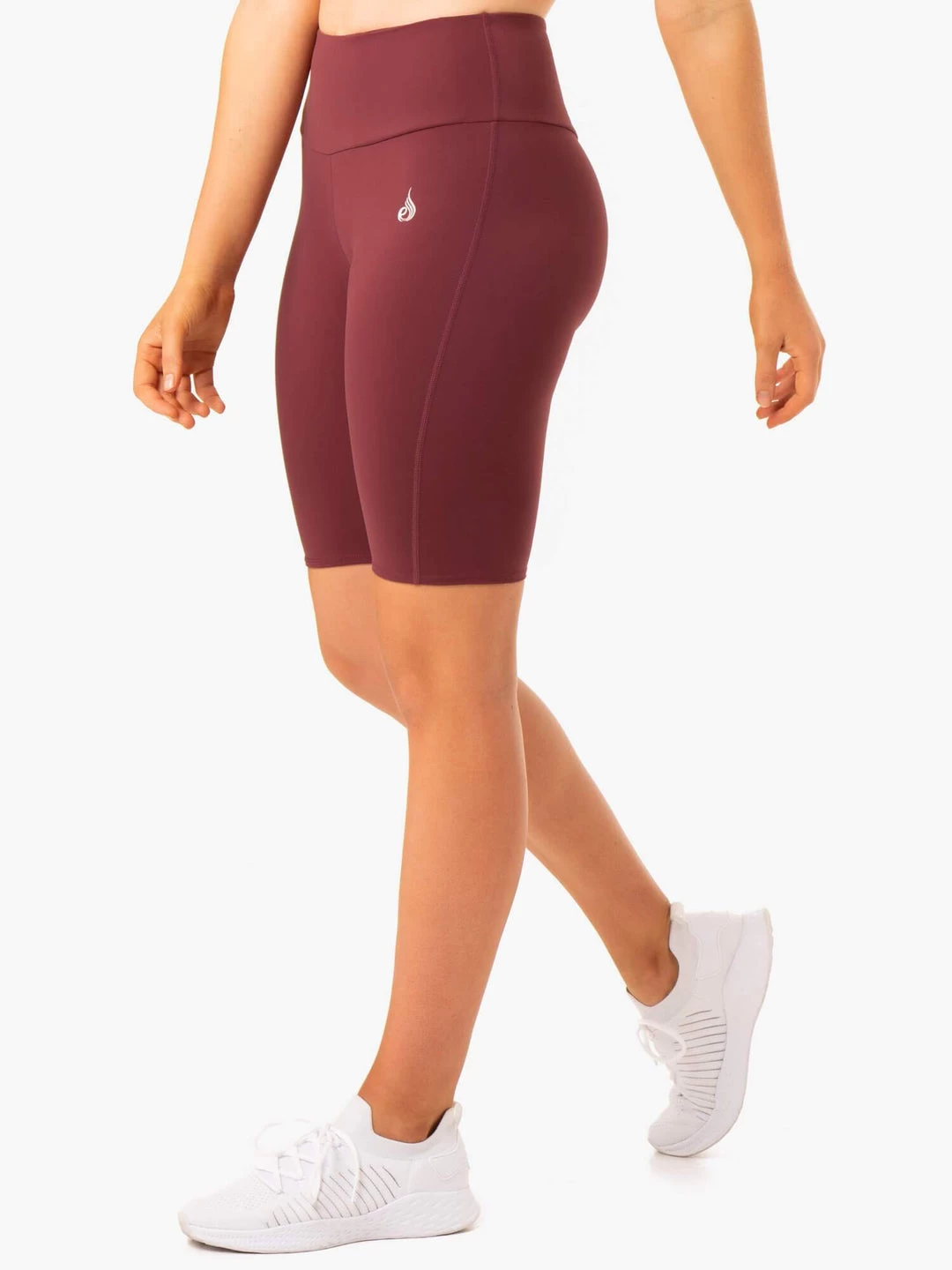 Staples Scrunch Bum Bike Shorts - Burgundy 1 Staples Scrunch Bum Bike Shorts - Burgundy