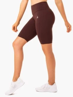 Staples Scrunch Bum Bike Shorts - Chocolate -Ryderwear staples scrunch bum bike shorts chocolate clothing ryderwear 337548 1080x