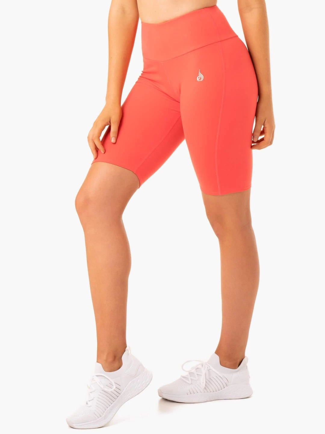Staples Scrunch Bum Bike Shorts - Coral 3 Staples Scrunch Bum Bike Shorts - Coral - Image 3