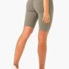 Staples Scrunch Bum Bike Shorts - Khaki