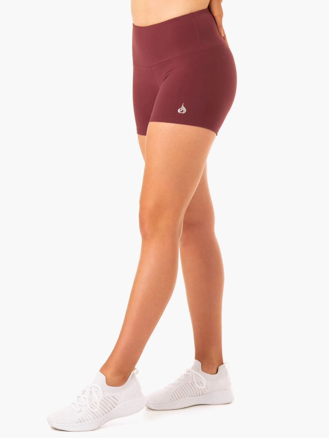 Staples Scrunch Bum Booty Shorts - Burgundy 1 Staples Scrunch Bum Booty Shorts - Burgundy