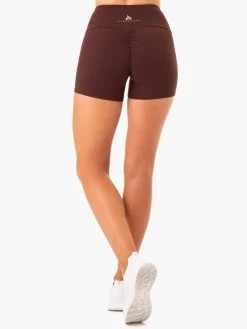 Staples Scrunch Bum Booty Shorts - Chocolate 7 Staples Scrunch Bum Booty Shorts - Chocolate -Ryderwear staples scrunch bum booty shorts chocolate clothing ryderwear 237588 1080x