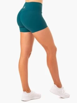 Staples Scrunch Bum Booty Shorts - Emerald