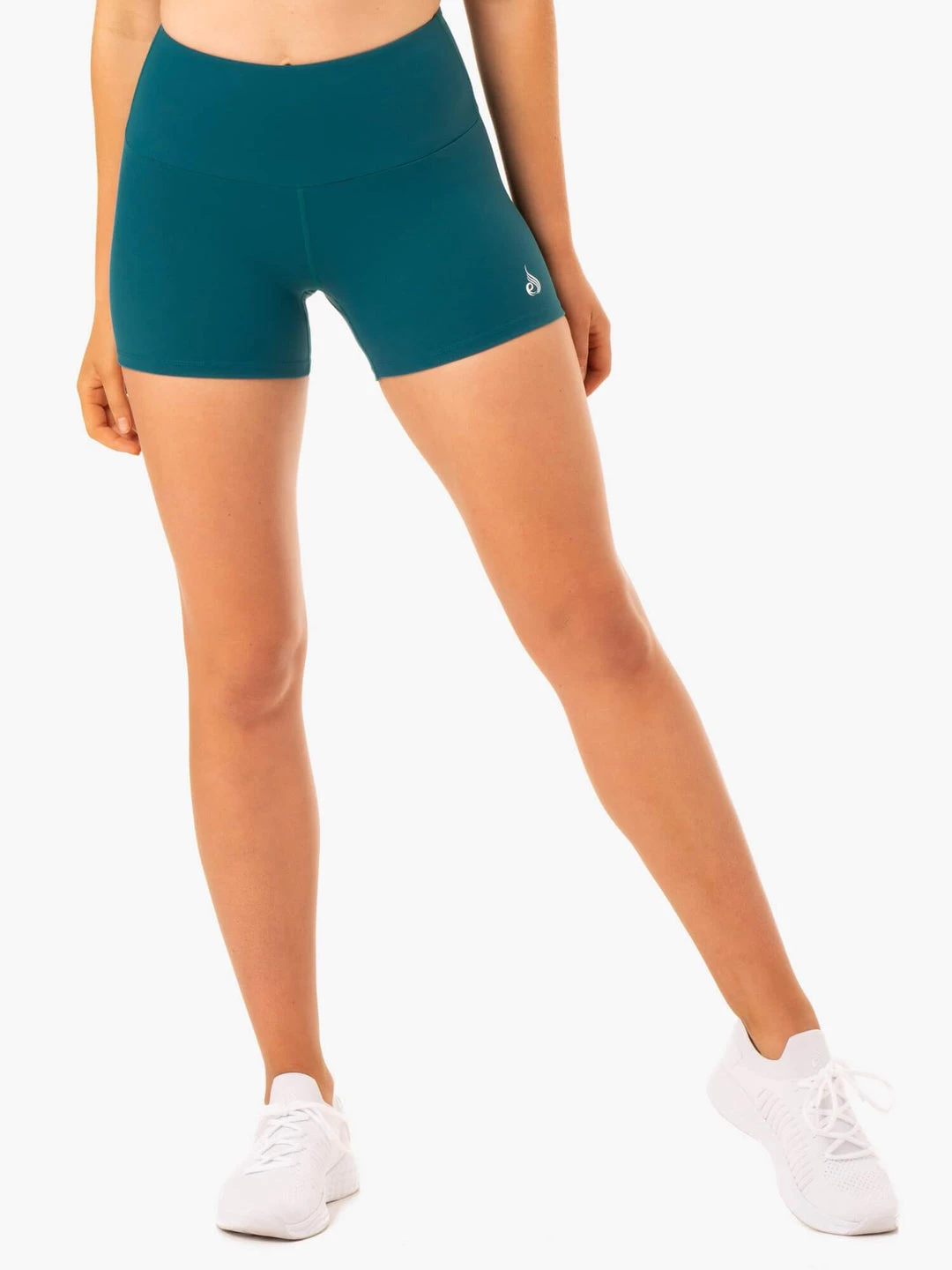 Staples Scrunch Bum Booty Shorts - Emerald 2 Staples Scrunch Bum Booty Shorts - Emerald - Image 2