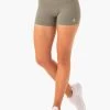 Staples Scrunch Bum Booty Shorts - Khaki