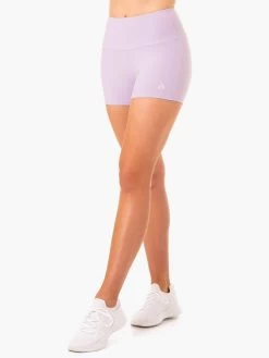 Staples Scrunch Bum Booty Shorts - Lilac