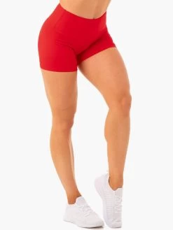 Staples Scrunch Bum Booty Shorts - Red -Ryderwear staples scrunch bum booty shorts red clothing ryderwear 371253 1080x