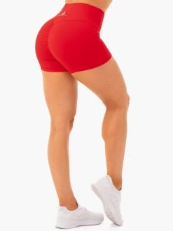 Staples Scrunch Bum Booty Shorts - Red -Ryderwear staples scrunch bum booty shorts red clothing ryderwear 525954 1080x