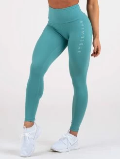 Staples Scrunch Bum Leggings - Teal -Ryderwear staples scrunch bum leggings teal clothing ryderwear 172471 1080x