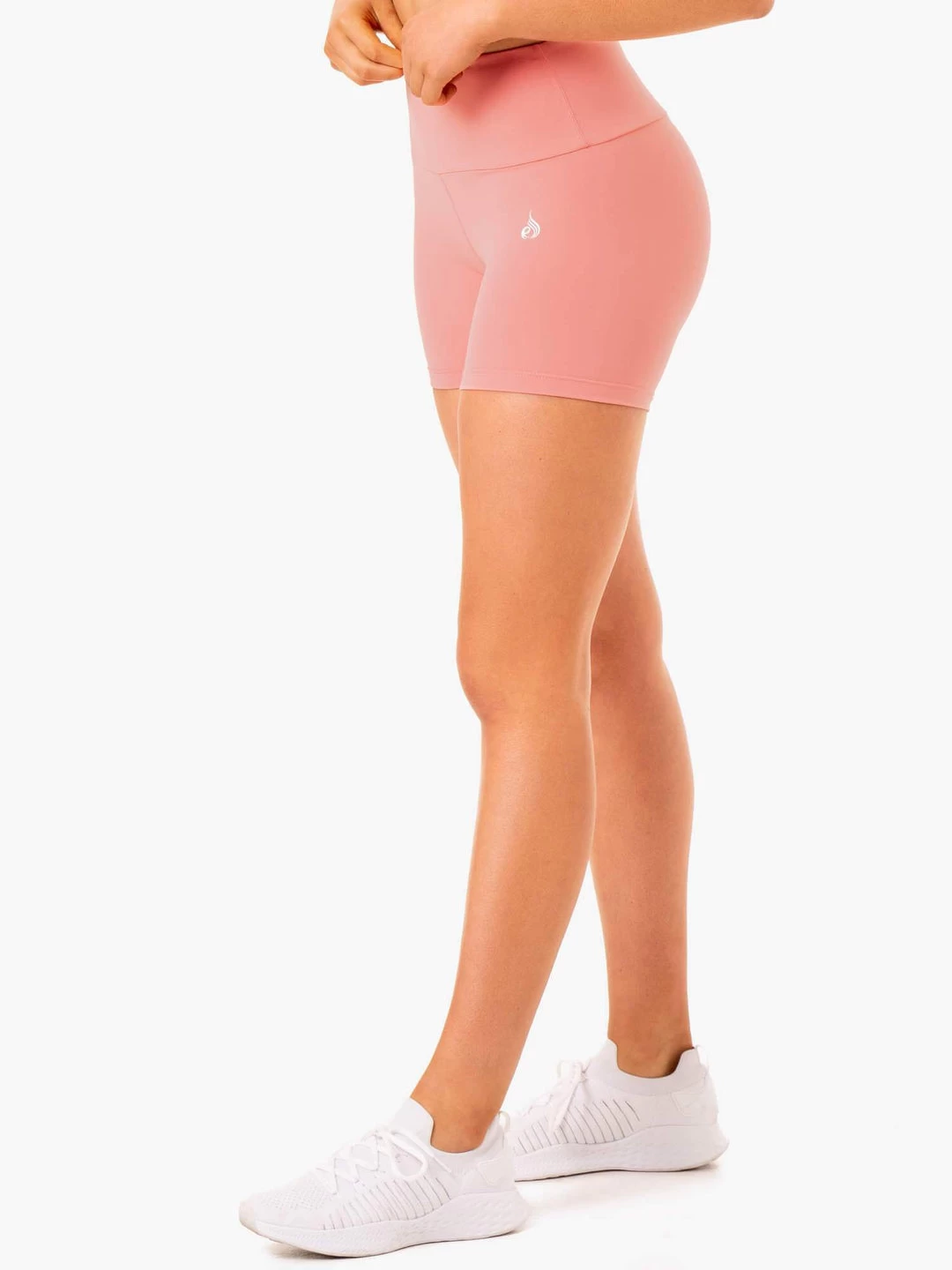 Staples Scrunch Bum Mid Length Shorts - Rose Pink 3 Staples Scrunch Bum Mid Length Shorts - Rose Pink - Image 3