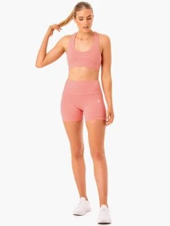 Staples Scrunch Bum Mid Length Shorts - Rose Pink 7 Staples Scrunch Bum Mid Length Shorts - Rose Pink -Ryderwear staples scrunch bum mid length shorts rose pink clothing ryderwear 507801 1080x