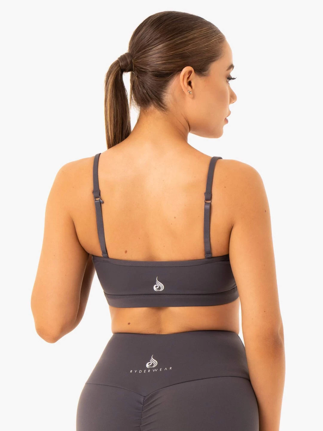 Staples Sports Bra - Charcoal 2 Staples Sports Bra - Charcoal - Image 2