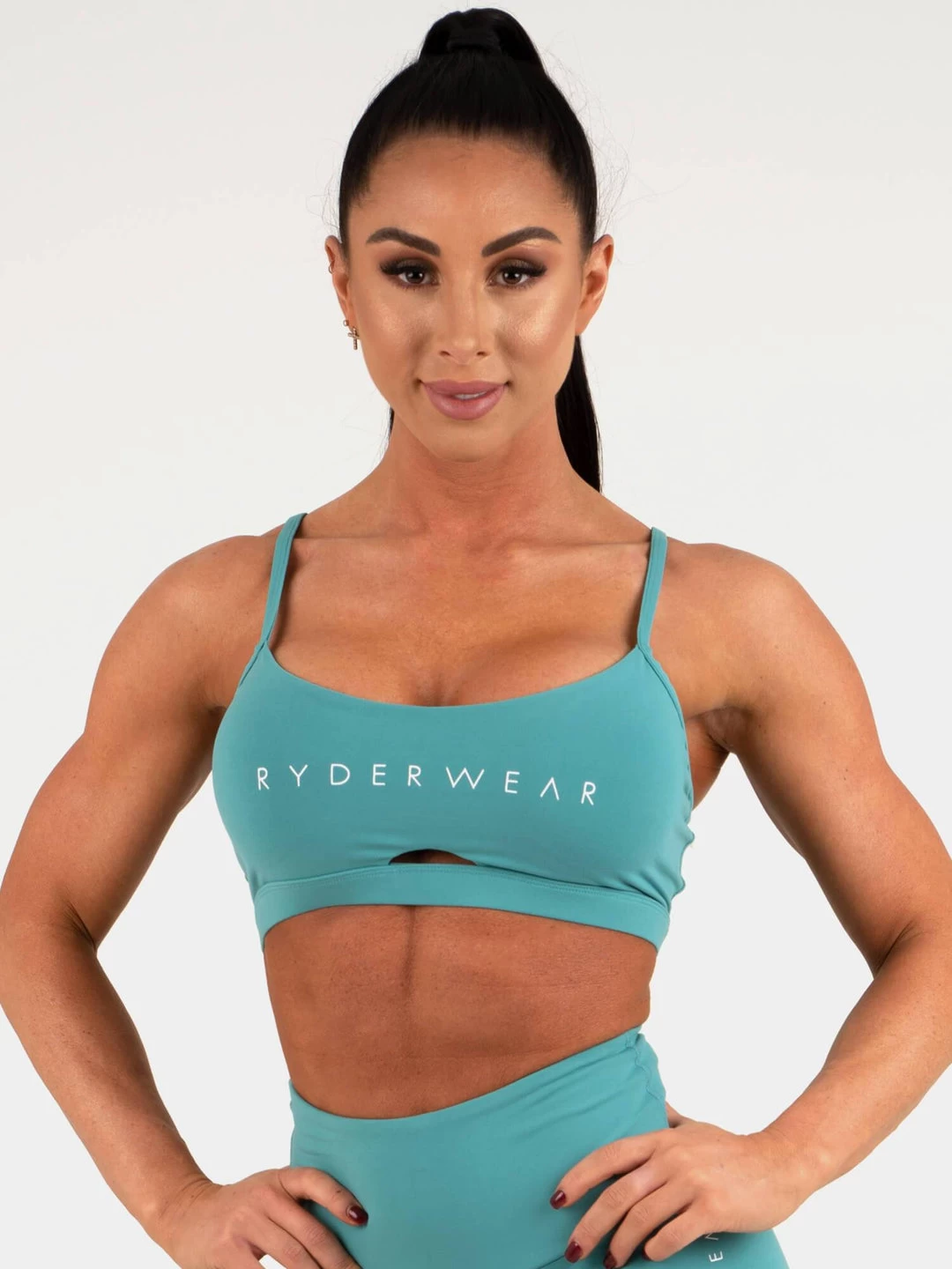 Staples Sports Bra - Teal 1 Staples Sports Bra - Teal