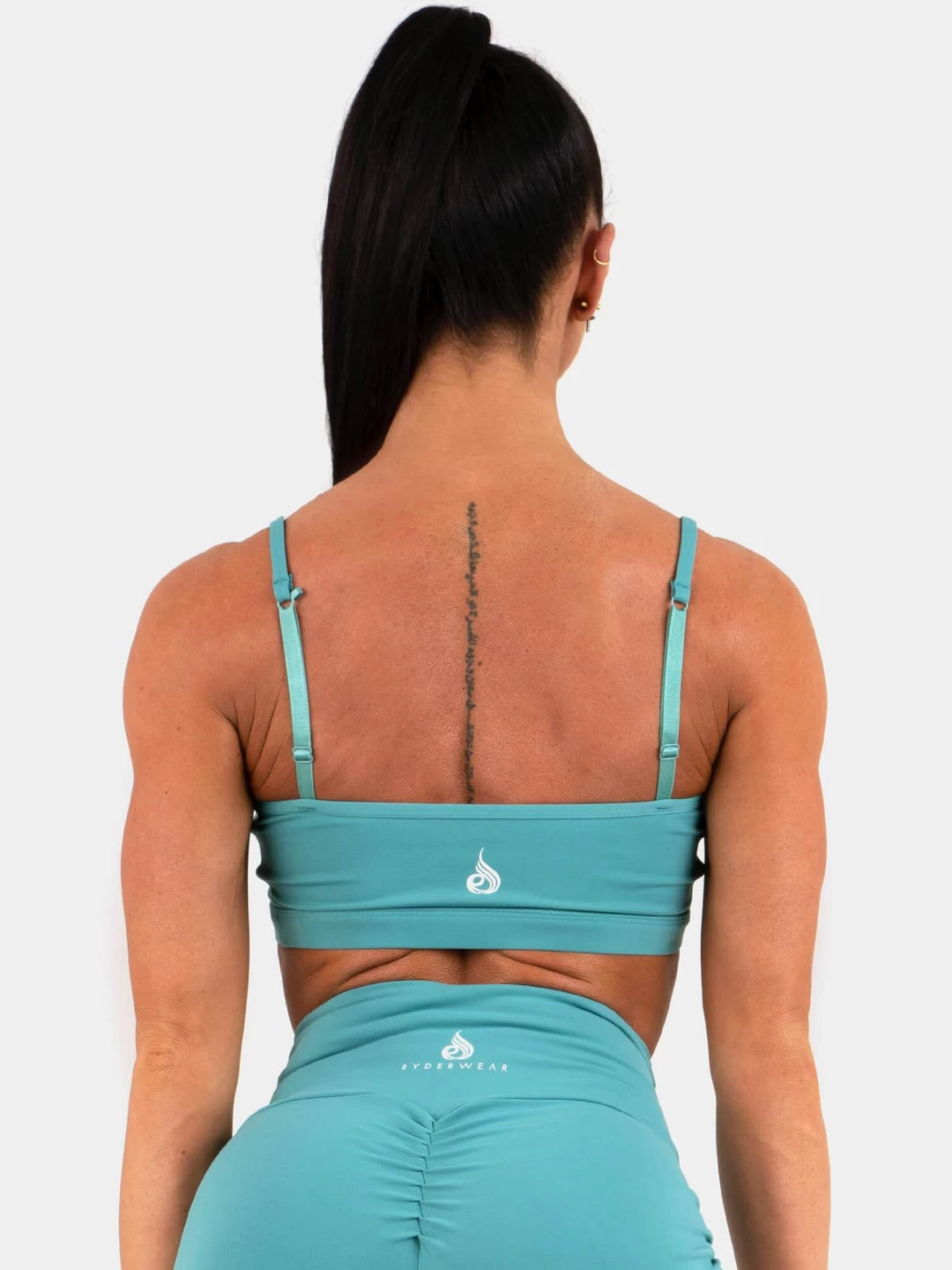 Staples Sports Bra - Teal 2 Staples Sports Bra - Teal - Image 2