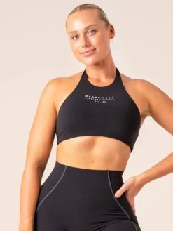 Stride Halter Sports Bra - Black -Ryderwear stride halter sports bra black clothing ryderwear 191521 1080x