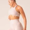 Stride Halter Sports Bra - Chalk