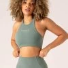 Stride Halter Sports Bra - Sage